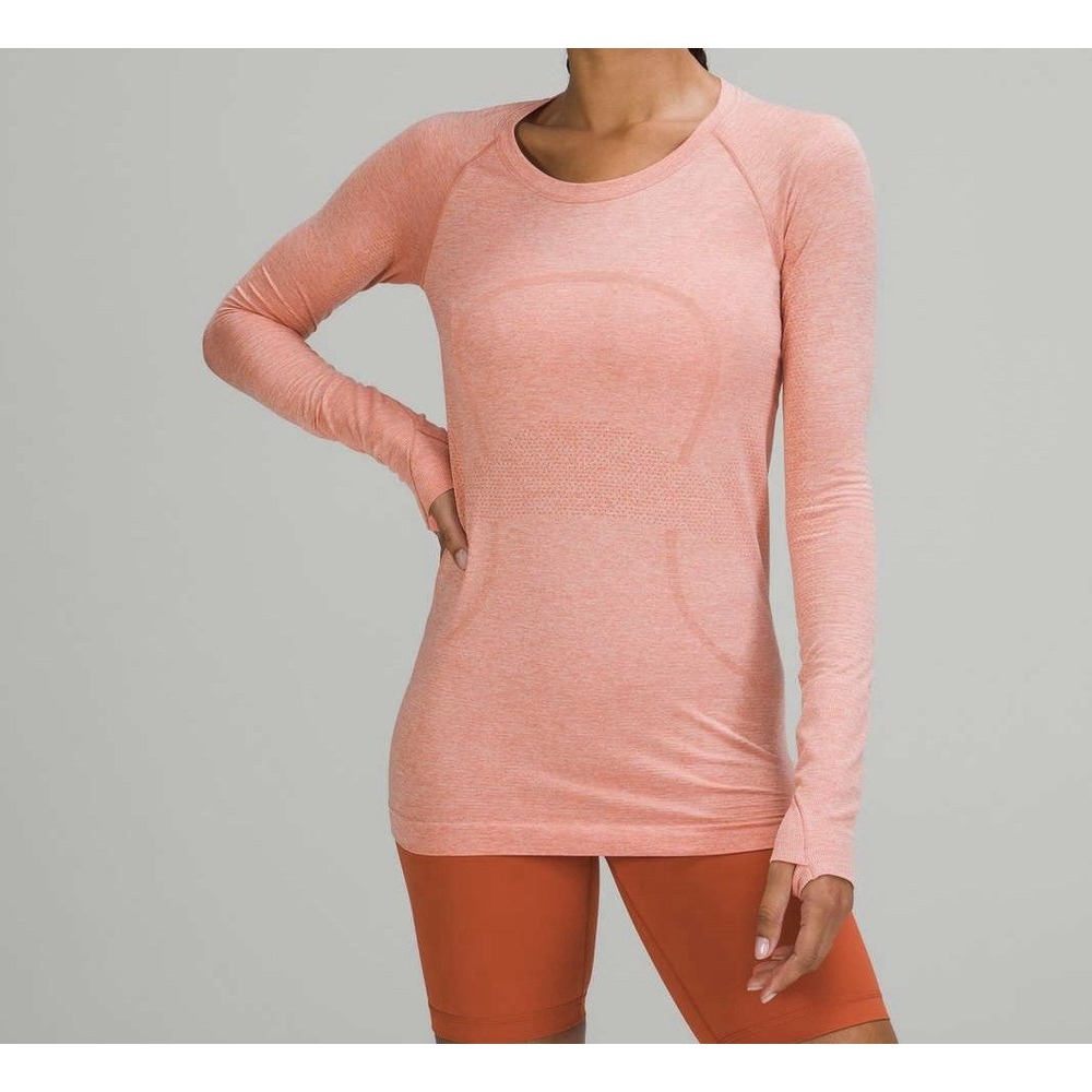 Lululemon Swiftly Tech Long Sleeve Shirt 2.0 Pink Savannah / Pink Mist Size 2